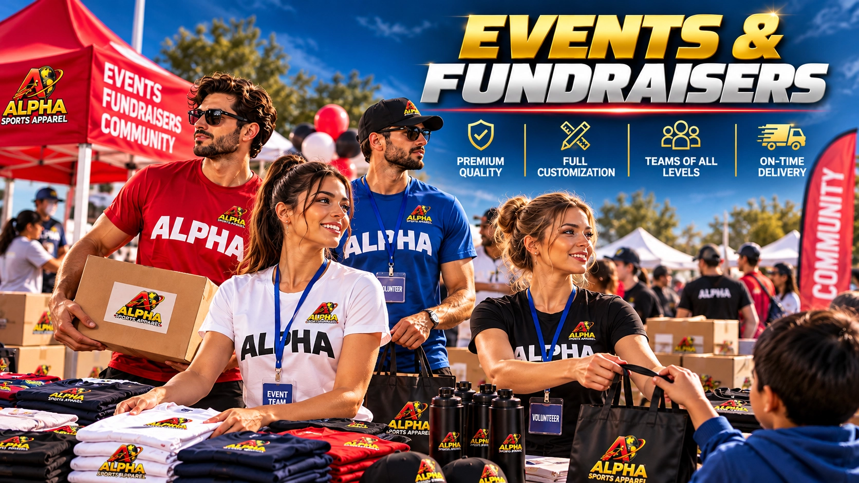 Custom apparel and promotional products for events and fundraising campaigns